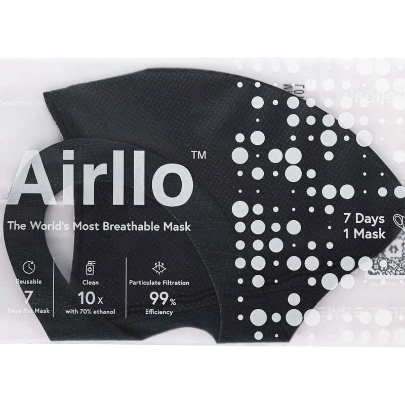 Airllo Mask - Black (washable & reusable)